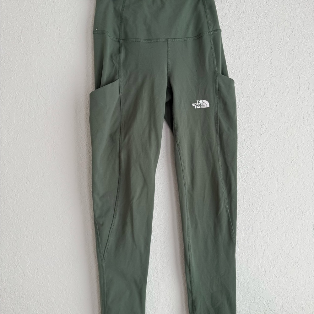The North Face Women's Green Leggings. Size Small